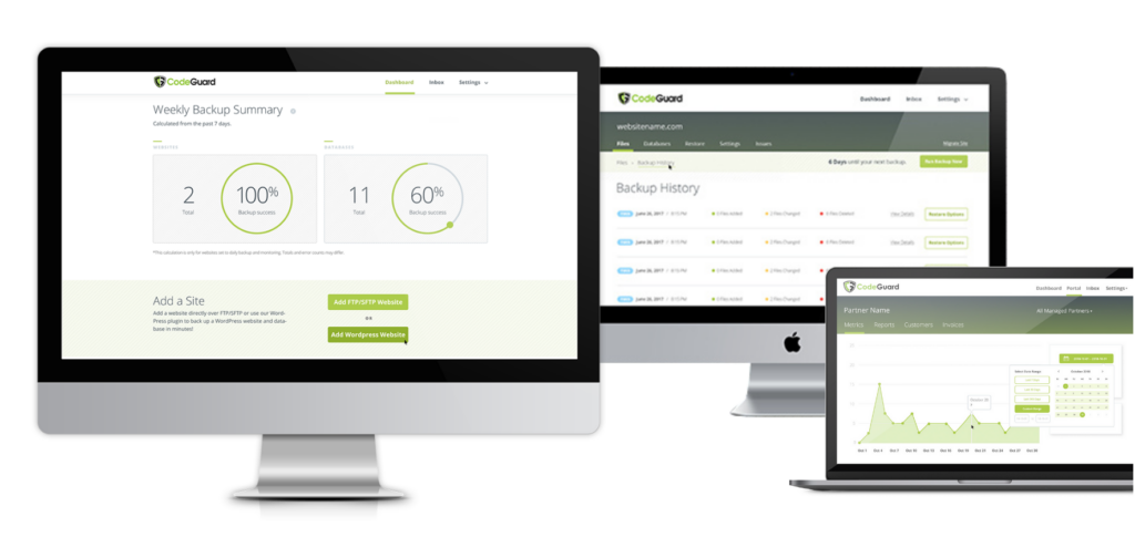 Business dashboard for CodeGuard created by SPARK