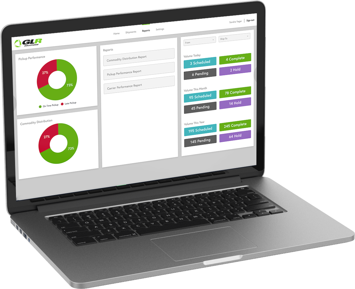 GLR Solutions custom dashboard