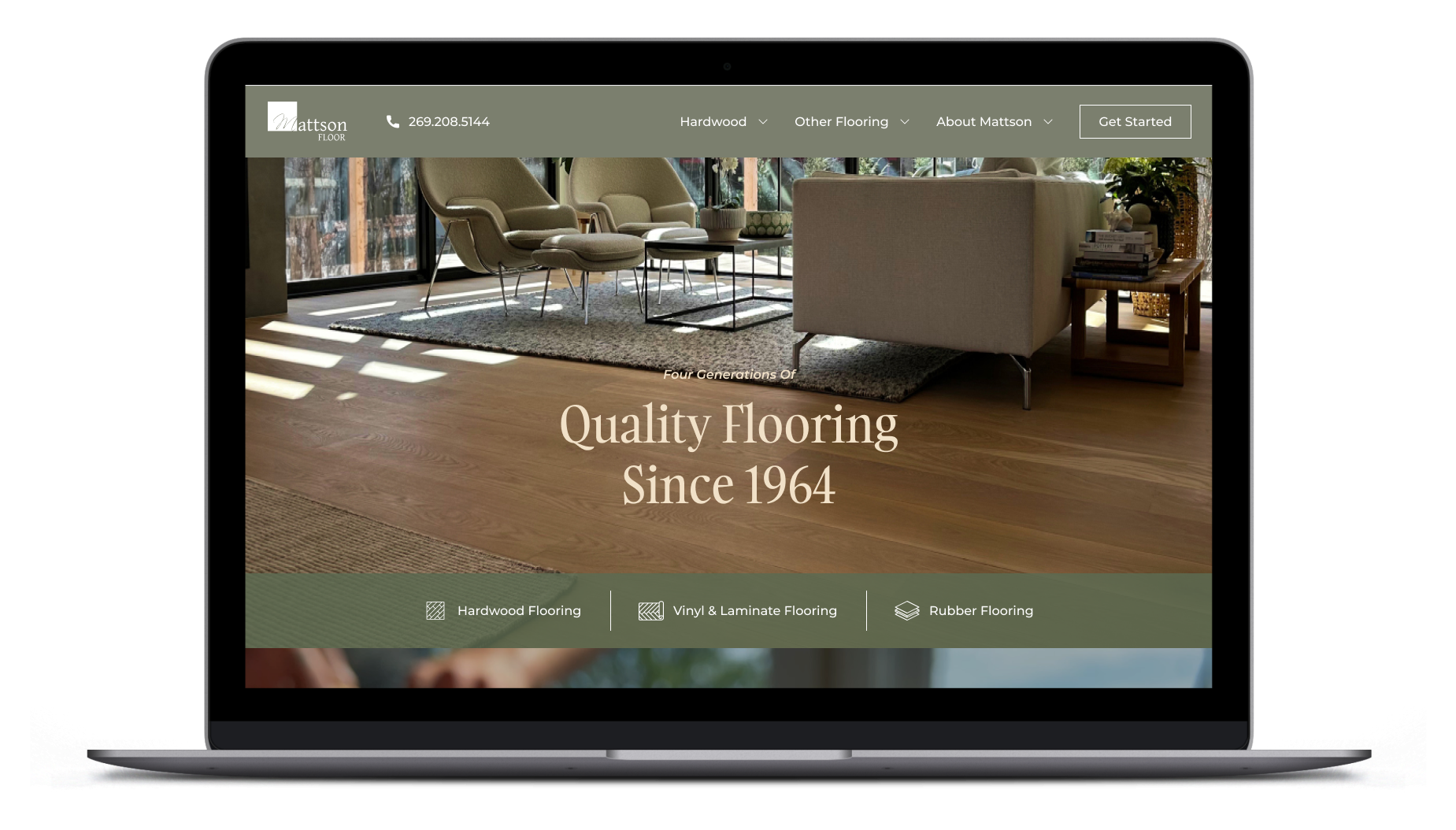 Mattson Floor Website Rebuild by SPARK Desktop
